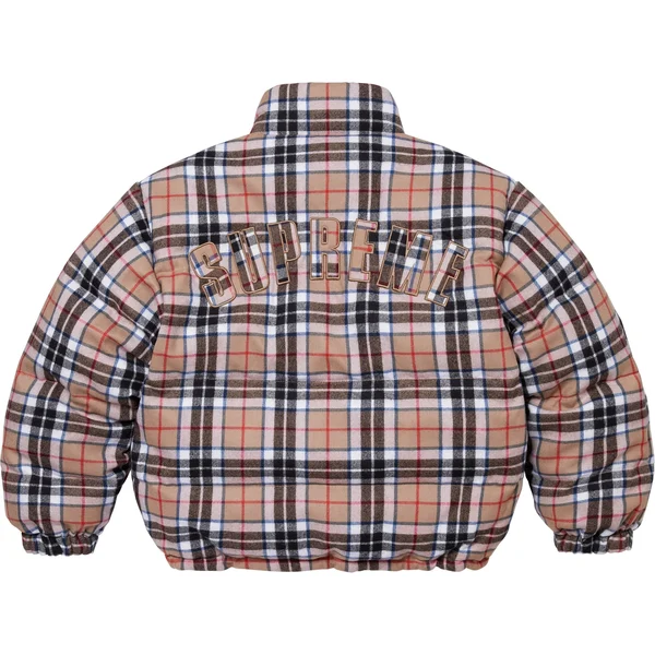 Supreme Reversible Puffer Jacket - Black (front)