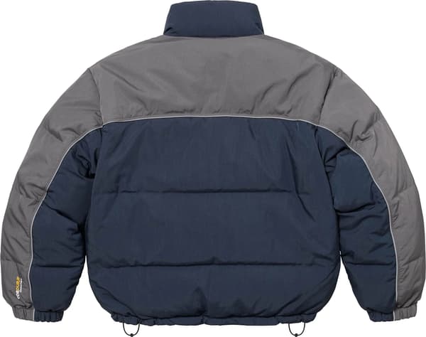 Supreme Reversible Puffer Jacket - Navy (front)