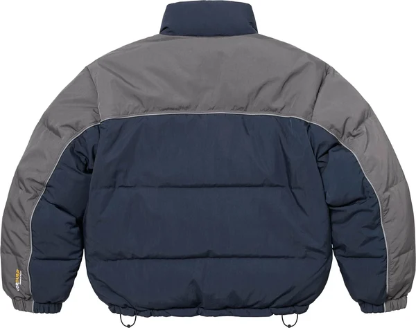 Supreme Reversible Puffer Jacket - Navy (front)