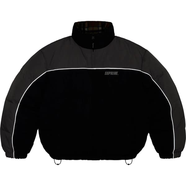 Supreme Reversible Puffer Jacket - Navy (front)