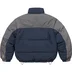 Supreme Reversible Puffer Jacket - Navy (front)