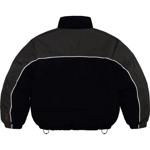 Supreme Reversible Puffer Jacket - Navy (front)