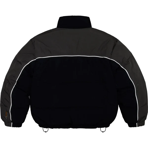 Supreme Reversible Puffer Jacket - Navy (front)