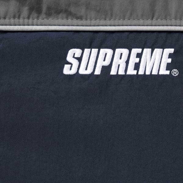 Supreme Reversible Puffer Jacket - Navy (front)