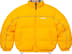 Supreme Reversible Puffer Jacket - Yellow (front)