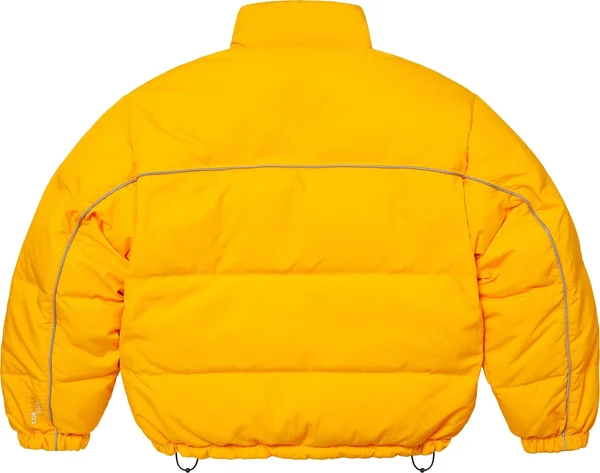 Supreme Reversible Puffer Jacket - Yellow (front)