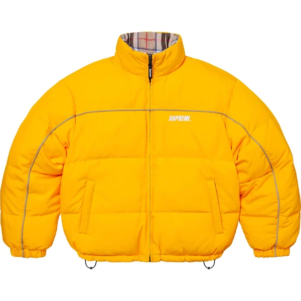 Supreme Reversible Puffer Jacket - Yellow (front)