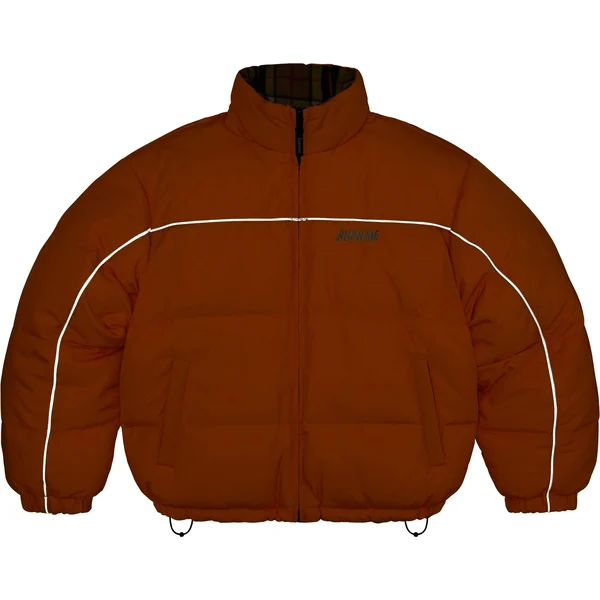 Supreme Reversible Puffer Jacket - Yellow (front)