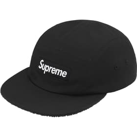 Supreme Reversible Terry Camp Cap Black