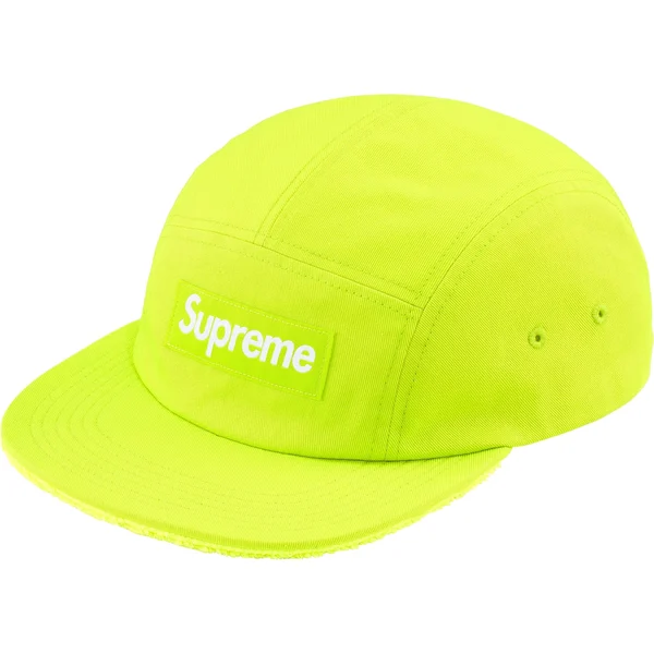Supreme Reversible Terry Camp Cap - Fluorescent Yellow (front)