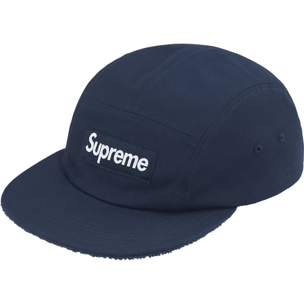 Supreme Reversible Terry Camp Cap - Navy (front)