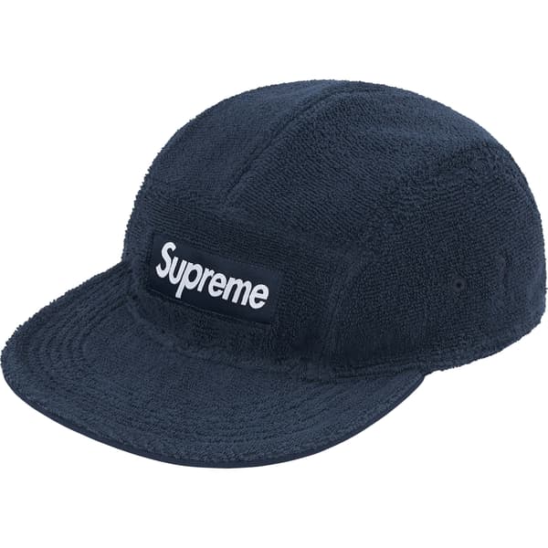 Supreme Reversible Terry Camp Cap - Navy (front)
