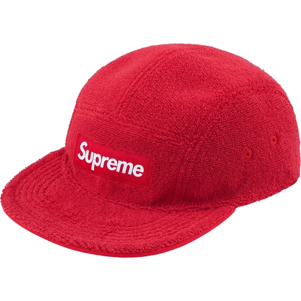 Supreme Reversible Terry Camp Cap - Red (front)