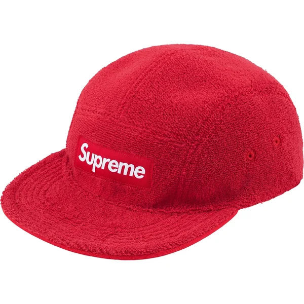 Supreme Reversible Terry Camp Cap - Red (front)