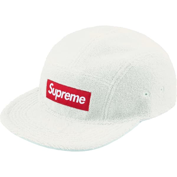 Supreme Reversible Terry Camp Cap - White (front)