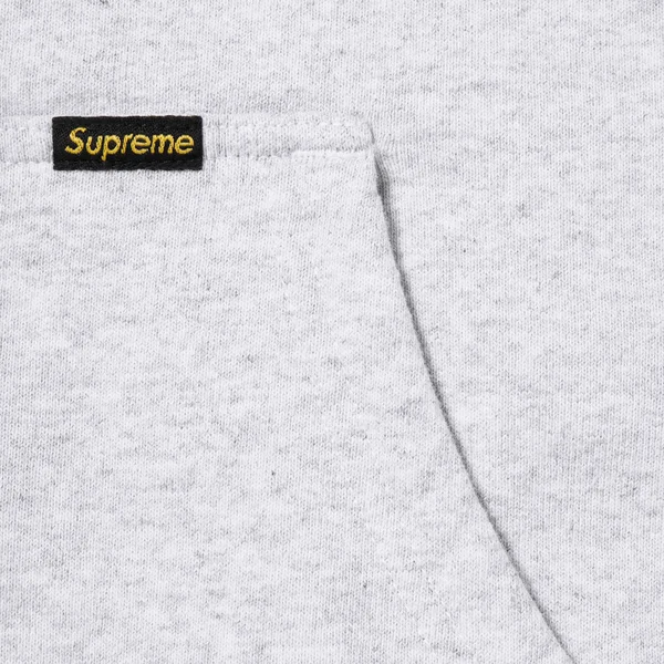 Supreme Reversible Work Zip Up Hooded Sweatshirt - Ash Grey (front)