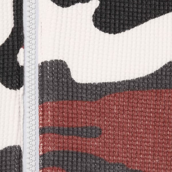 Supreme Reversible Work Zip Up Hooded Sweatshirt - Ash Grey (front)