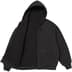 Supreme Reversible Work Zip Up Hooded Sweatshirt - Black (front)