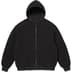 Supreme Reversible Work Zip Up Hooded Sweatshirt - Black (front)