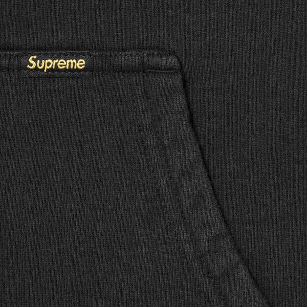 Supreme Reversible Work Zip Up Hooded Sweatshirt - Black (front)