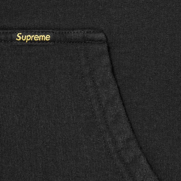 Supreme Reversible Work Zip Up Hooded Sweatshirt - Black (front)