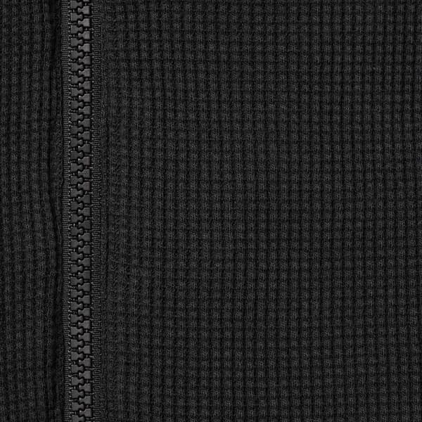 Supreme Reversible Work Zip Up Hooded Sweatshirt - Black (front)