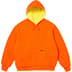 Supreme Reversible Work Zip Up Hooded Sweatshirt - Bright Orange (front)