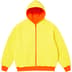 Supreme Reversible Work Zip Up Hooded Sweatshirt - Bright Orange (front)