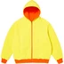 Supreme Reversible Work Zip Up Hooded Sweatshirt - Bright Orange (front)