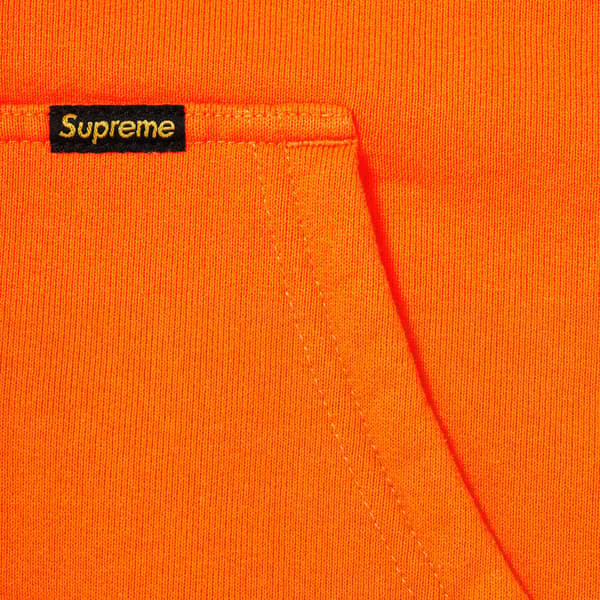 Supreme Reversible Work Zip Up Hooded Sweatshirt - Bright Orange (front)