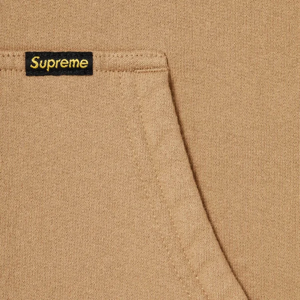 Supreme Reversible Work Zip Up Hooded Sweatshirt - Light Tan (front)