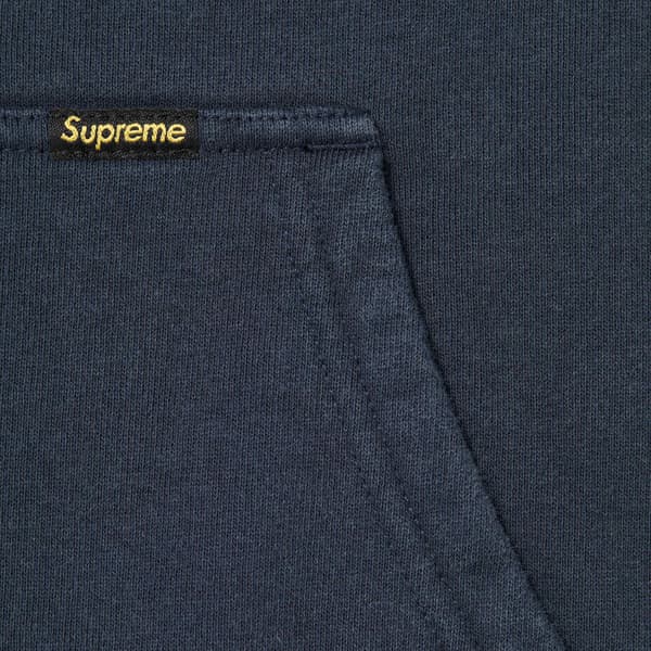 Supreme Reversible Work Zip Up Hooded Sweatshirt - Navy (front)