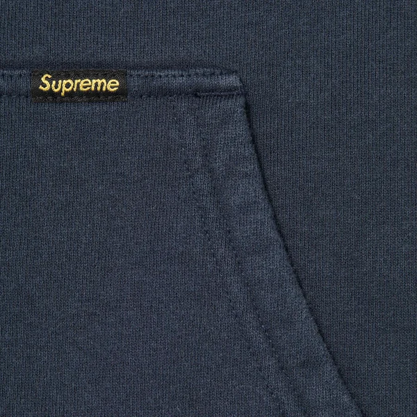 Supreme Reversible Work Zip Up Hooded Sweatshirt - Navy (front)