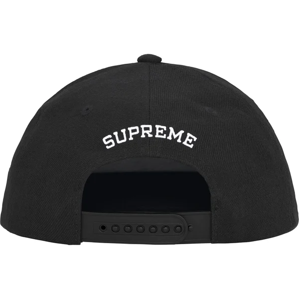 Supreme Rhinestone 5-Panel - Black (front)
