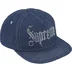 Supreme Rhinestone 5-Panel - Denim (front)