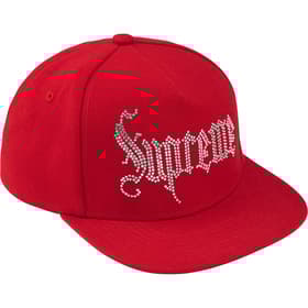 Supreme Rhinestone 5-Panel Red
