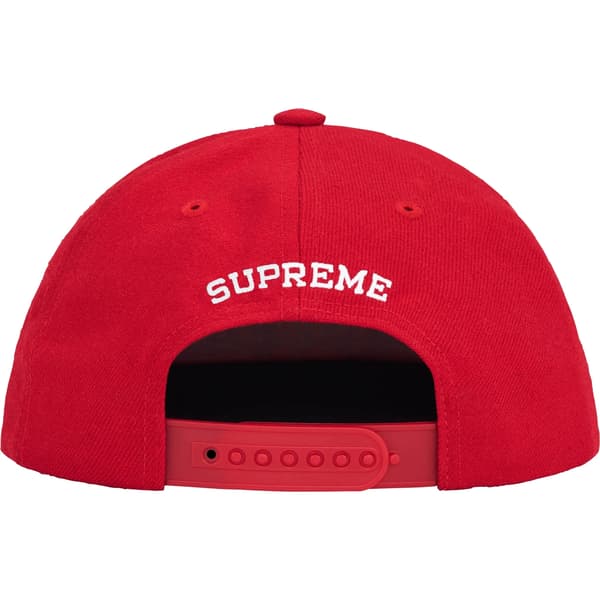 Supreme Rhinestone 5-Panel - Red (front)