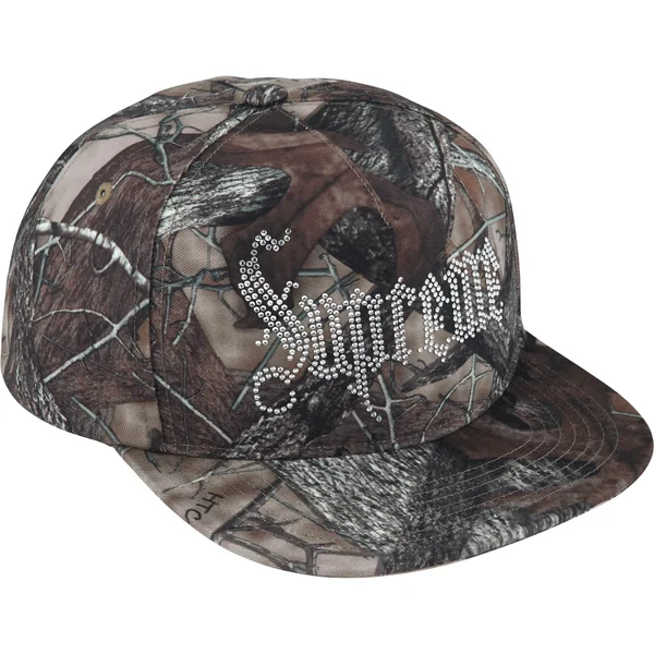 Supreme Rhinestone 5-Panel - TrueTimber® HTC Fall Camo (front)