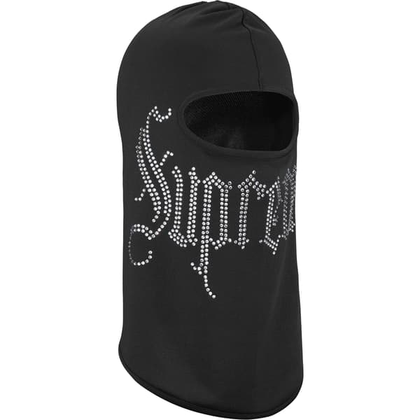 Supreme Rhinestone Balaclava - Black (front)
