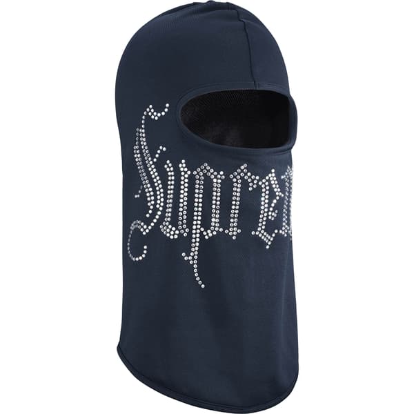 Supreme Rhinestone Balaclava - Navy (front)