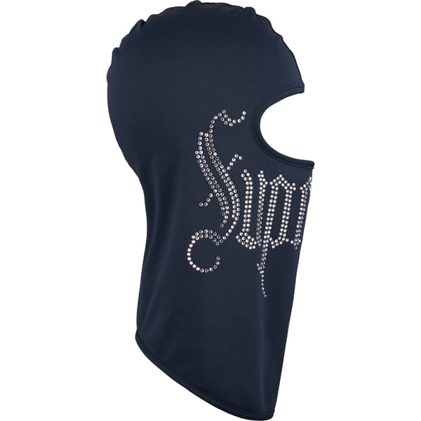 Supreme Rhinestone Balaclava - Navy (front)