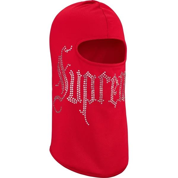 Supreme Rhinestone Balaclava - Red (front)