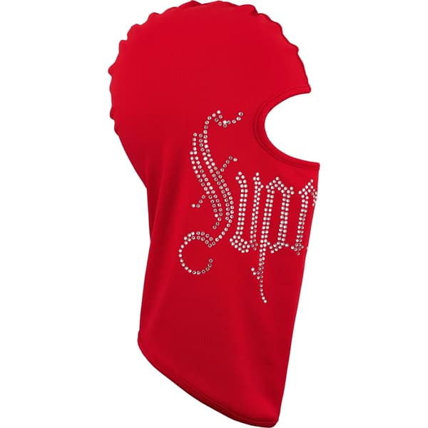 Supreme Rhinestone Balaclava - Red (front)