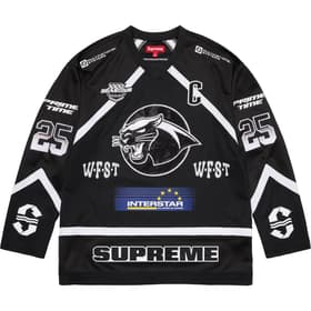 Supreme Rhinestone Hockey Jersey Black
