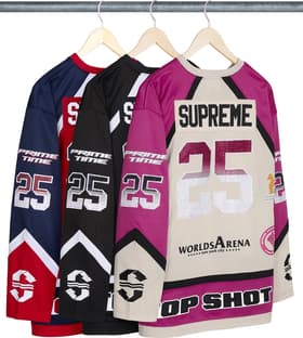 Supreme Rhinestone Hockey Jersey Group Shots