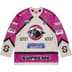 Supreme Rhinestone Hockey Jersey - Light Grey (front)
