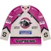Supreme Rhinestone Hockey Jersey - Light Grey (front)