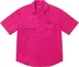 Supreme Rhinestone Pin Up S/S Work Shirt - Fuchsia (front)
