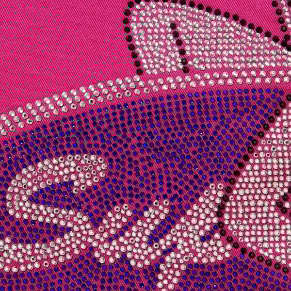 Supreme Rhinestone Pin Up S/S Work Shirt - Fuchsia (front)