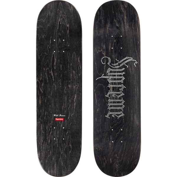 Supreme Rhinestone Skateboard - 8.25" x 32" (front)